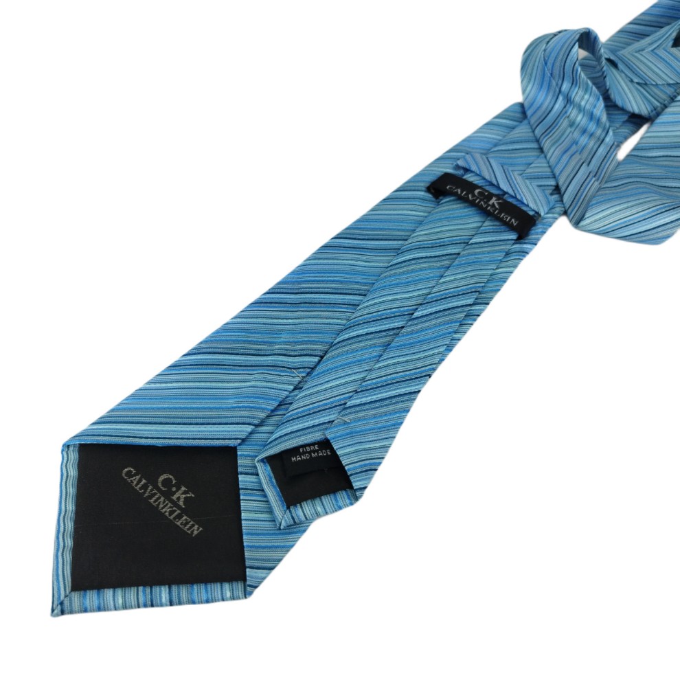 کراوات Calvin Klein آبی راه راه - تصویر 2